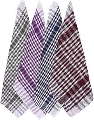 Kitchen Duster Wet Dry Cotton Cleaning Cloth/Mop Dish Towels, Cotton Checkered Pattern