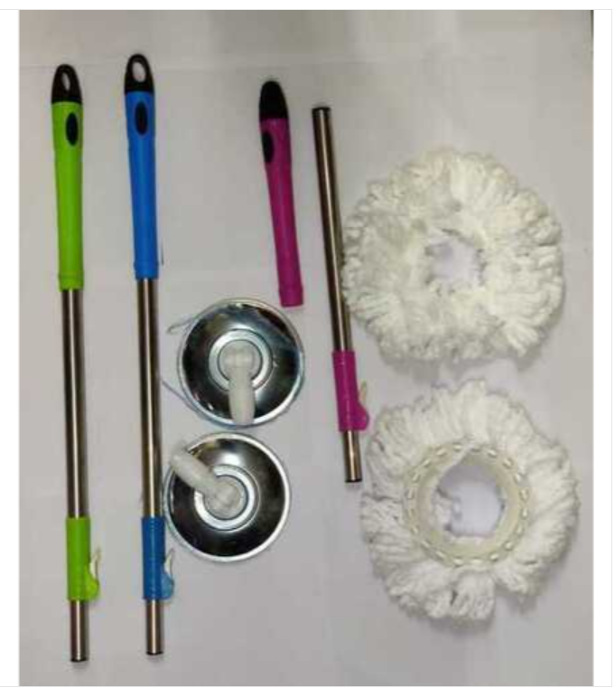 Stainless Steel  plate  Clean Mop Stick & Plate Rod Only Without Bucket with Standing Magic Pocha with Easy Grip Handle for Floor Cleaning Supplies Product for Home, Office