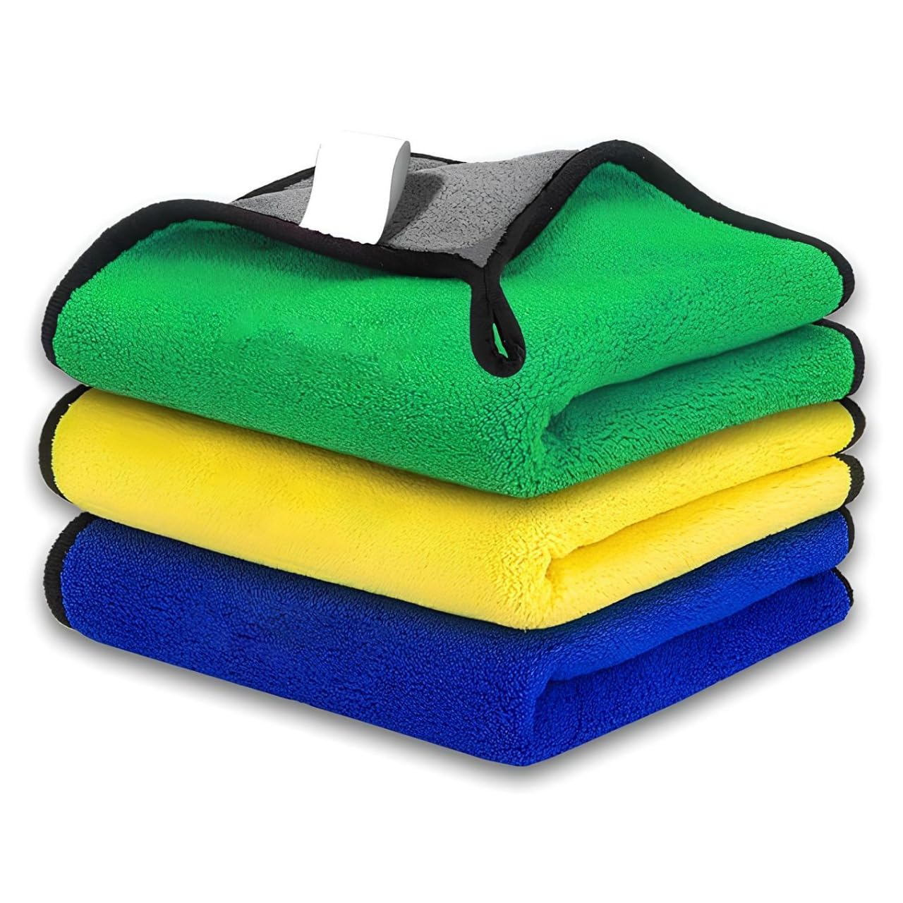 Microfiber Cleaning Cloths Multi-Colour! Highly Absorbent Lint and Streak Free Multi -Purpose Wash Cloth for Kitchen Window Stainless Steel Silverware.